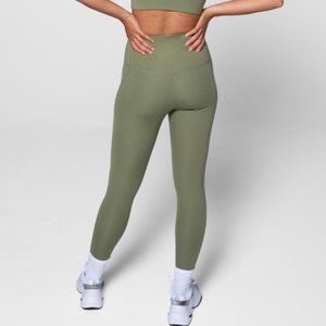 Girlfriend Collective Compressive Pocket Legging- Olive 23 3/4 inseam
